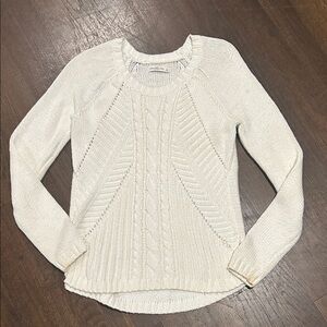 Abercrombie & Fitch Cream Cable Knit Sweater